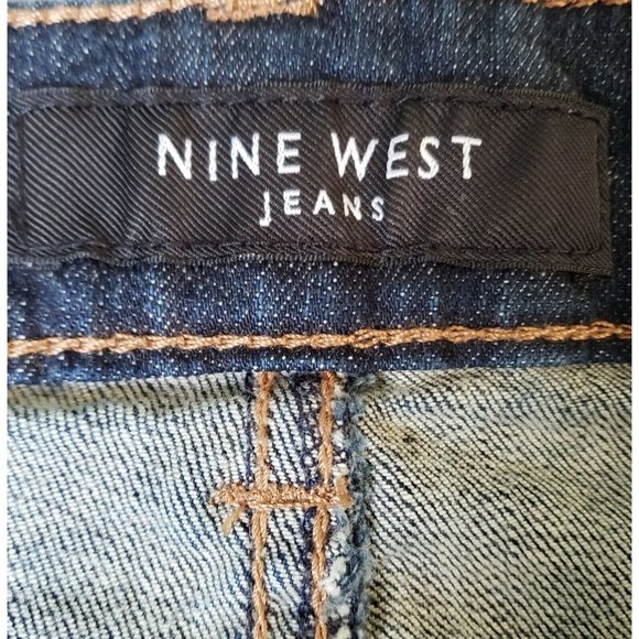 Nine West Jeans West End Bootcut Women's 16/32 Average High Rise Blue Denim - Picture 10 of 16